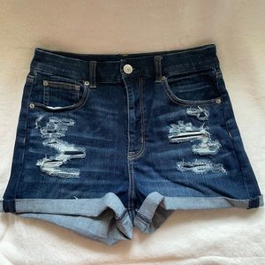American Eagle curvy shortie shorts